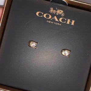 COACH stud earrings